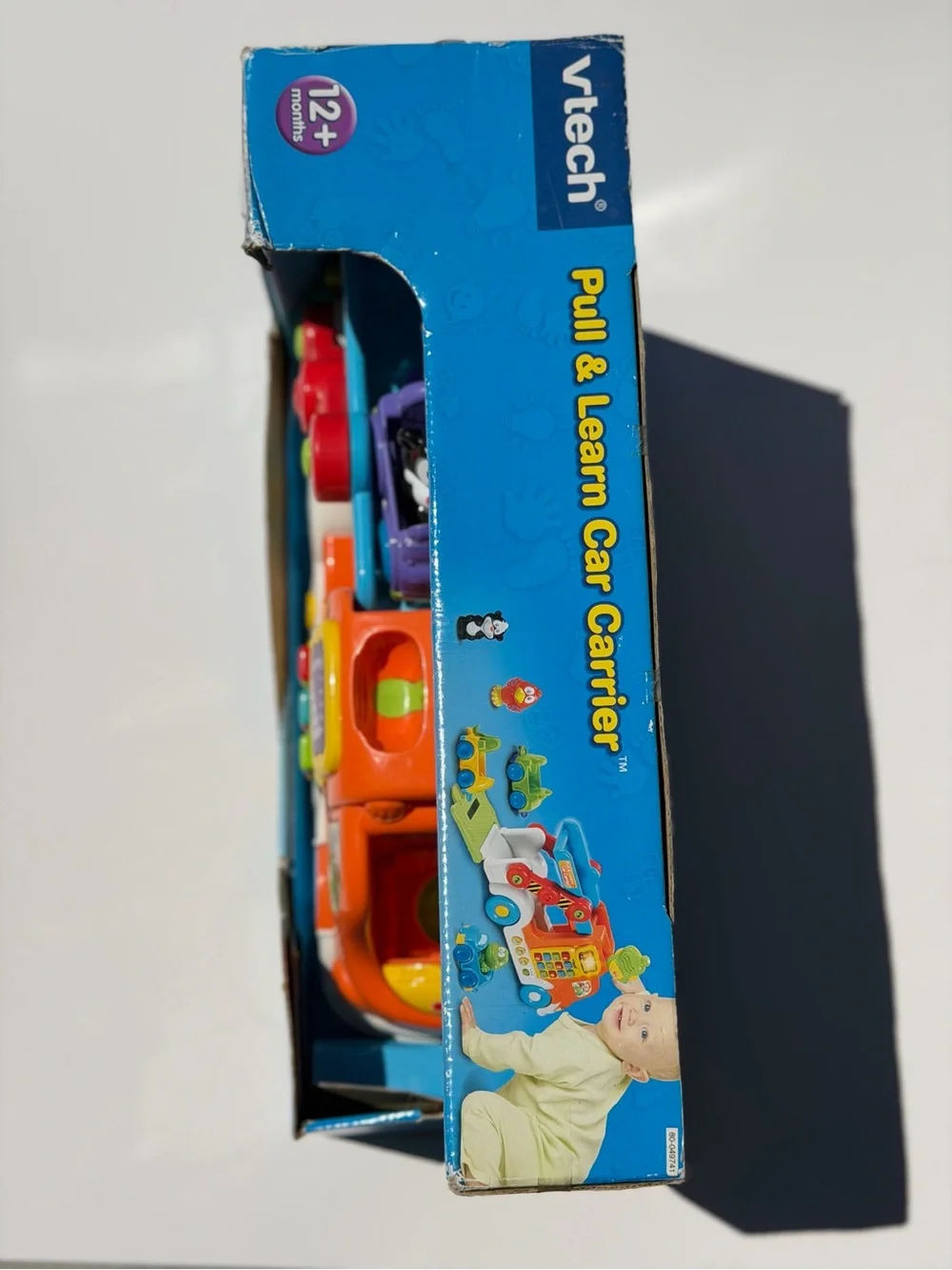 Orange Pull & Learn Car Carrier Toy for Kids